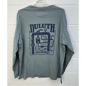 Duluth Longtail T-Shirt Green Beaver Graphic Relaxed / Mens‎ 2XL